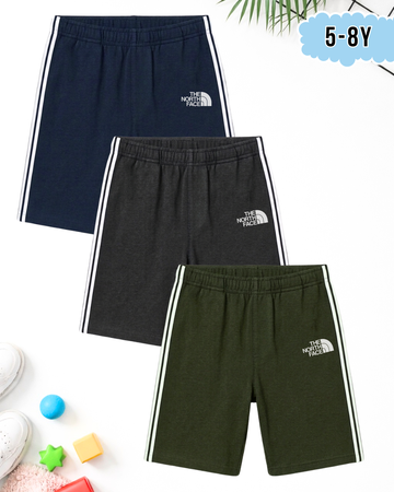 Kids Pack of 3 Side Strip “The North Face” Shorts (Code 5260)