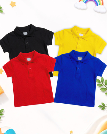 Premium Kids Polo Set – Pack of 4  (Code 4834)