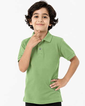 Light Green Boys Polo T-Shirt (Code 5410)