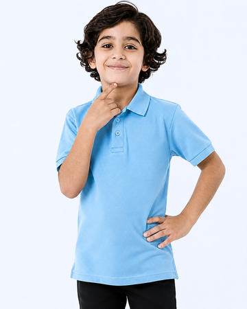 Sky Blue Boys Polo T-Shirt (Code 5411)