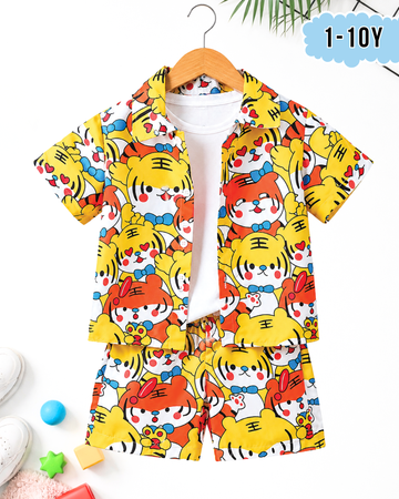 Kids Premium 2-Piece Jersey Shirt & Shorts Set (Code 5258)
