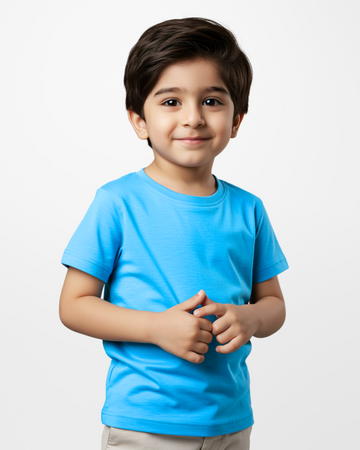 Premium Boys SkyBlue Cotton Jersey T-Shirt (3246)
